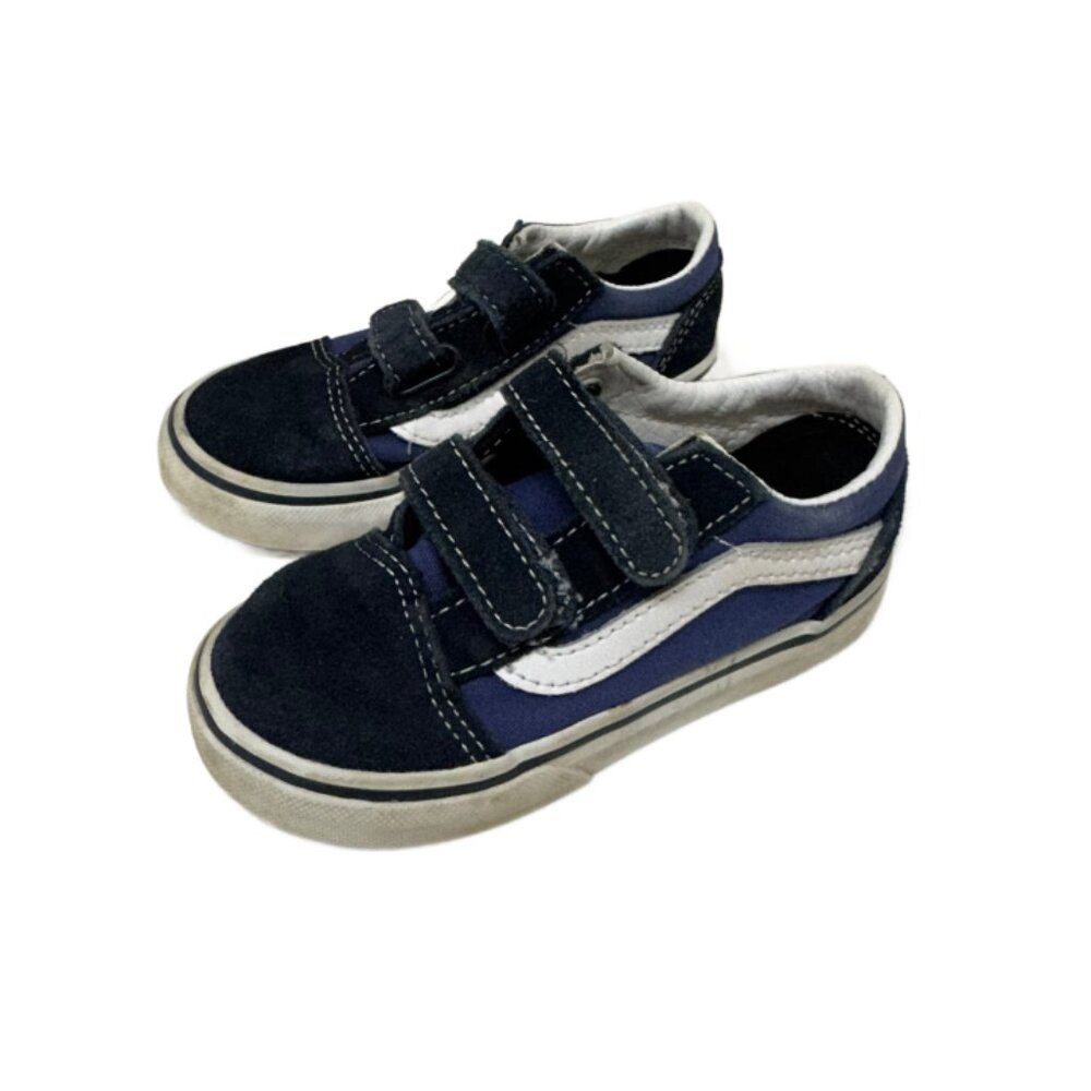 VAN Toddler Old Skool V Shoe | Sneakers | Size 8 | Navy Blue